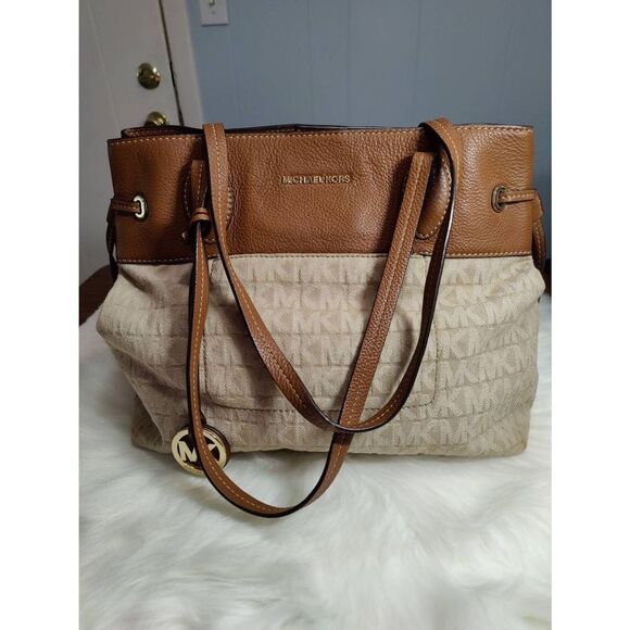 Michael Kors Handbags - Michael Kors Canvas and Leather Bag